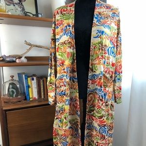 Lularoe Sarah Cardigan Rainbow Medium NWT